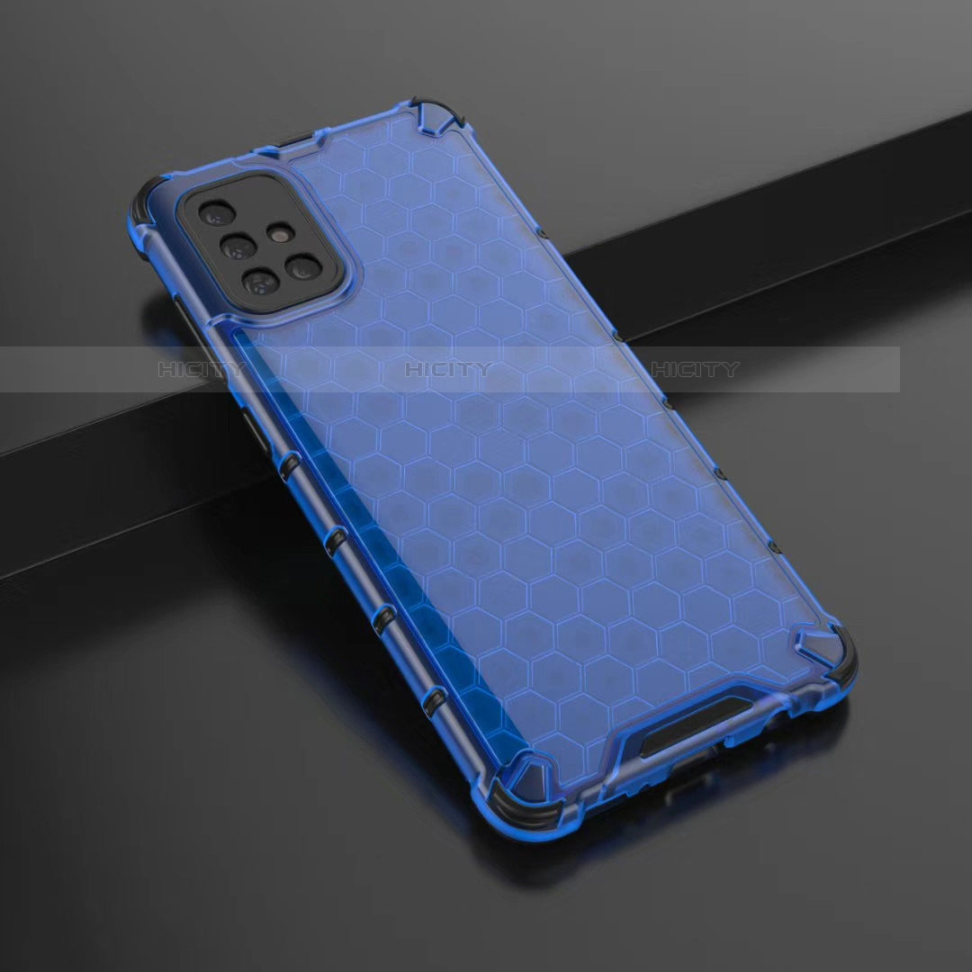 Funda Silicona Ultrafina Carcasa Transparente H02 para Samsung Galaxy A71 5G Azul