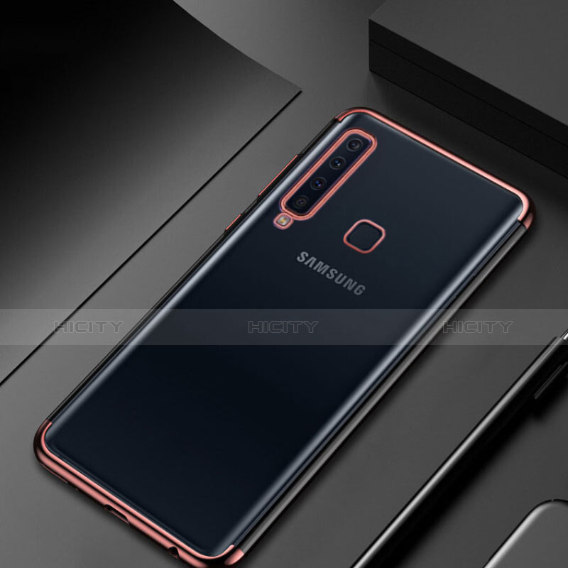 Funda Silicona Ultrafina Carcasa Transparente H02 para Samsung Galaxy A9s Oro Rosa