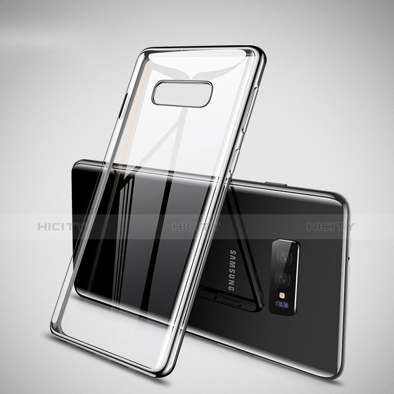 Funda Silicona Ultrafina Carcasa Transparente H02 para Samsung Galaxy S10e Plata