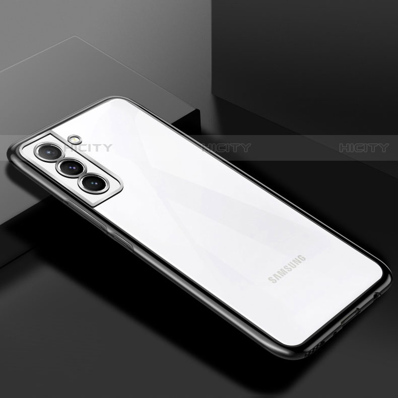 Funda Silicona Ultrafina Carcasa Transparente H02 para Samsung Galaxy S21 Plus 5G Negro