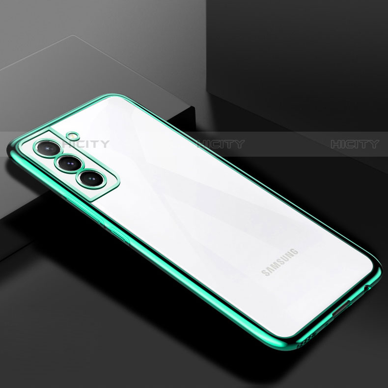 Funda Silicona Ultrafina Carcasa Transparente H02 para Samsung Galaxy S21 Plus 5G Verde