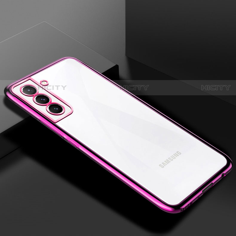 Funda Silicona Ultrafina Carcasa Transparente H02 para Samsung Galaxy S22 Plus 5G Morado
