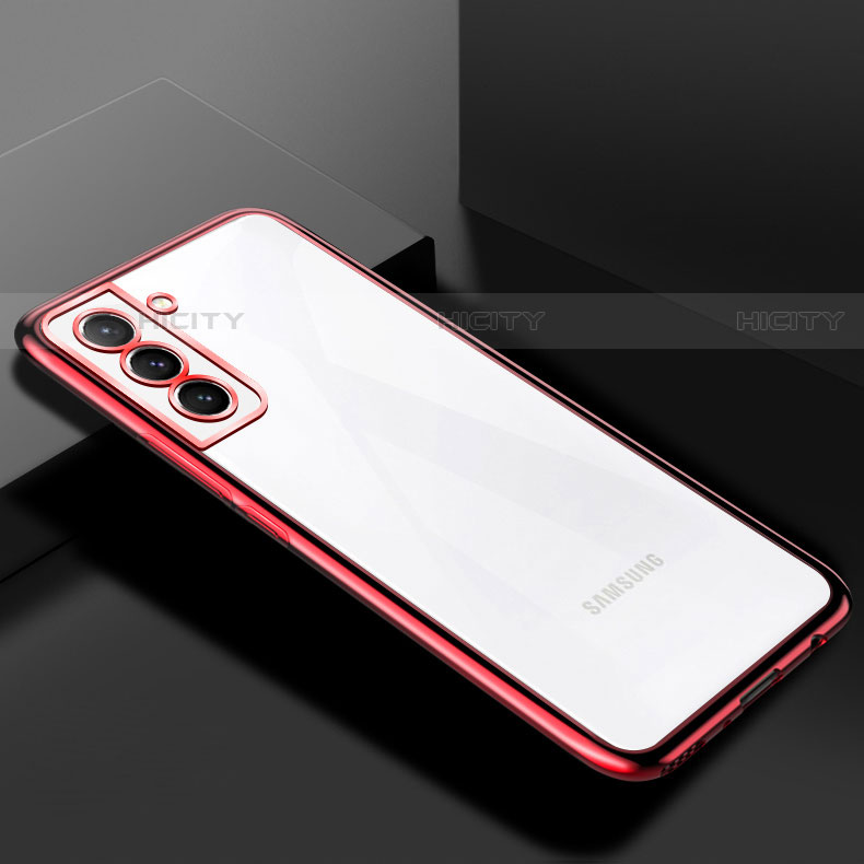Funda Silicona Ultrafina Carcasa Transparente H02 para Samsung Galaxy S23 Plus 5G Rojo