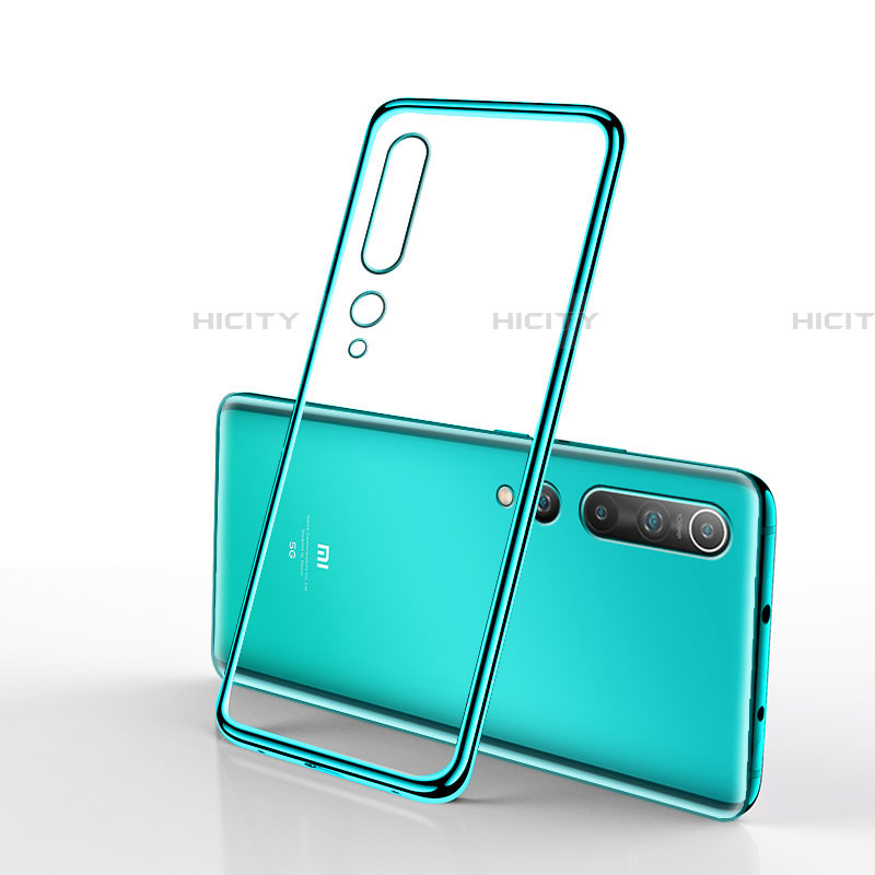 Funda Silicona Ultrafina Carcasa Transparente H02 para Xiaomi Mi 10 Verde