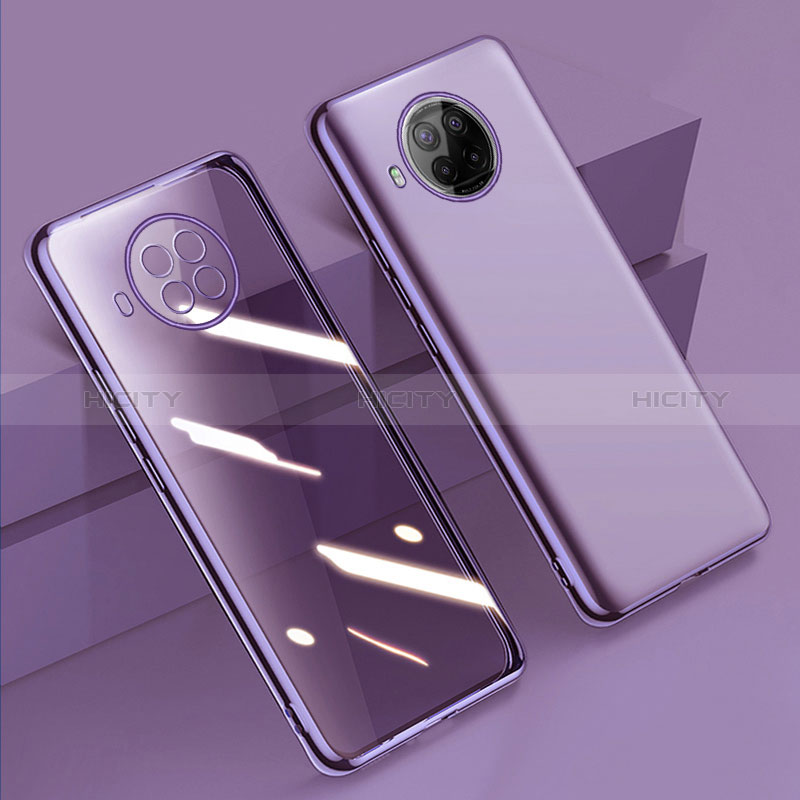 Funda Silicona Ultrafina Carcasa Transparente H02 para Xiaomi Mi 10i 5G Morado