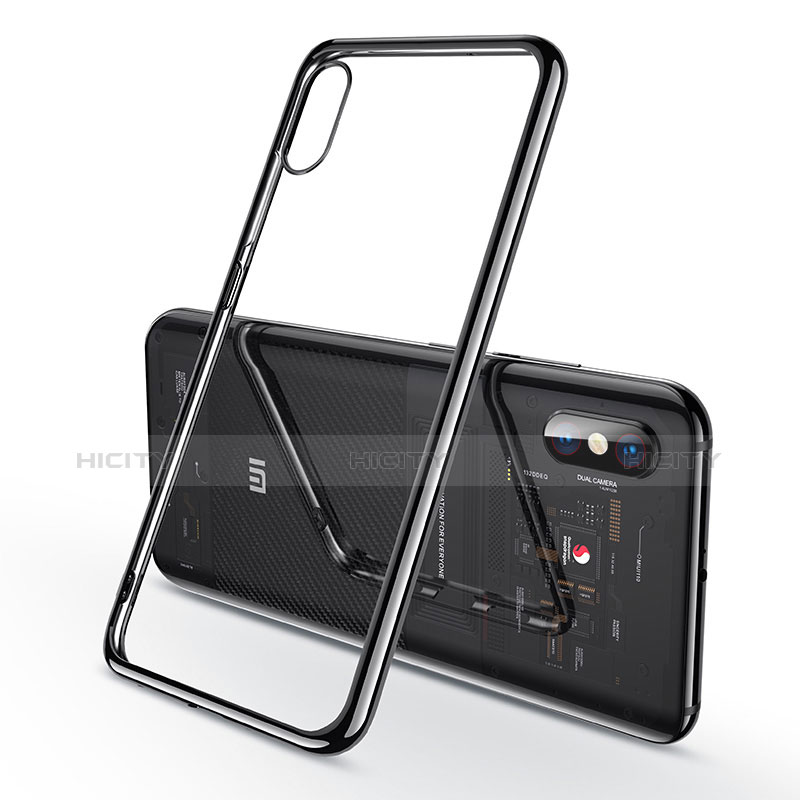 Funda Silicona Ultrafina Carcasa Transparente H02 para Xiaomi Mi 8 Explorer Negro