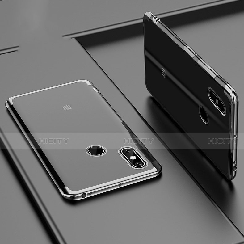 Funda Silicona Ultrafina Carcasa Transparente H02 para Xiaomi Mi Max 3 Negro