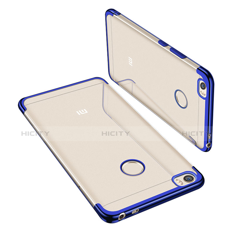 Funda Silicona Ultrafina Carcasa Transparente H02 para Xiaomi Mi Max Azul