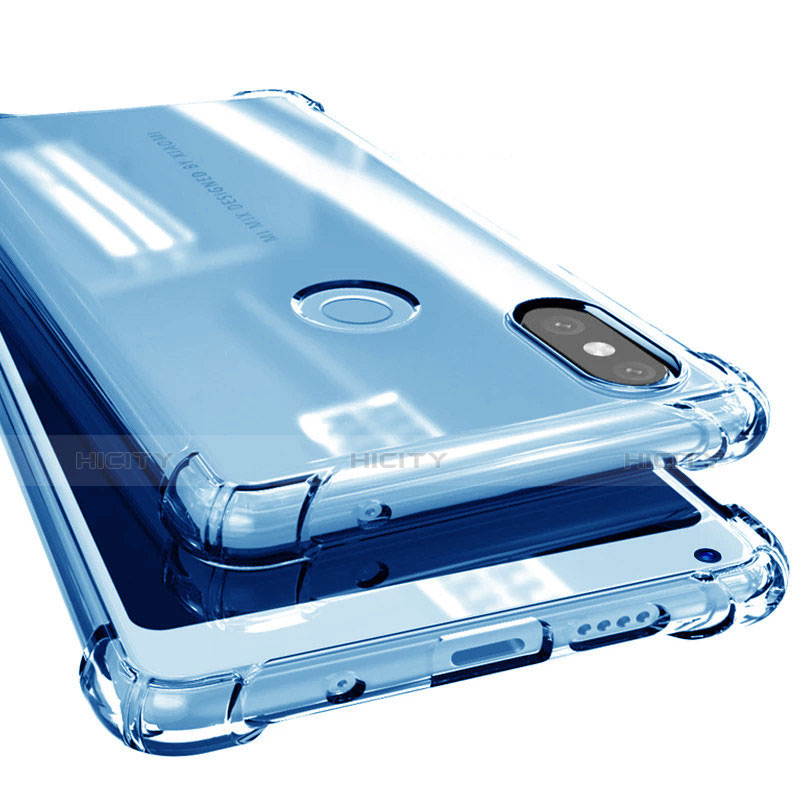 Funda Silicona Ultrafina Carcasa Transparente H02 para Xiaomi Mi Mix 2S Azul