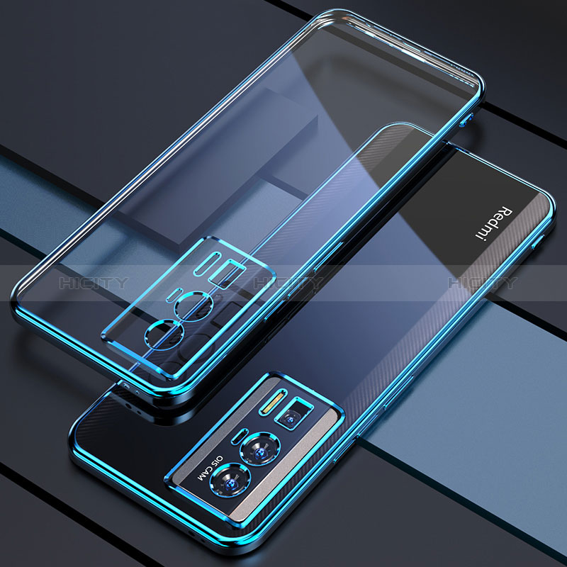 Funda Silicona Ultrafina Carcasa Transparente H02 para Xiaomi Poco F5 Pro 5G Azul