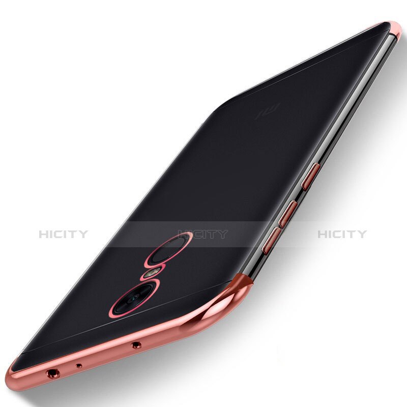 Funda Silicona Ultrafina Carcasa Transparente H02 para Xiaomi Redmi 5 Plus Oro Rosa
