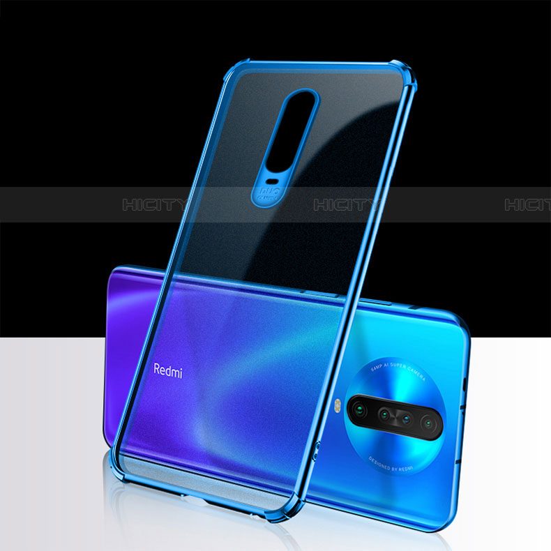Funda Silicona Ultrafina Carcasa Transparente H02 para Xiaomi Redmi K30i 5G Azul