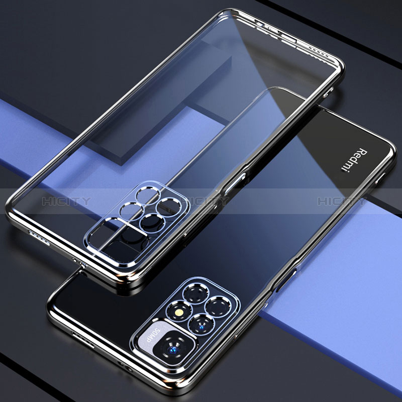 Funda Silicona Ultrafina Carcasa Transparente H02 para Xiaomi Redmi Note 11 4G (2021) Plata