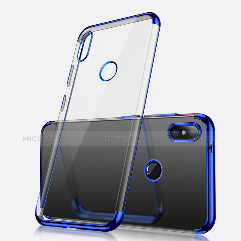 Funda Silicona Ultrafina Carcasa Transparente H02 para Xiaomi Redmi Note 5 AI Dual Camera Azul