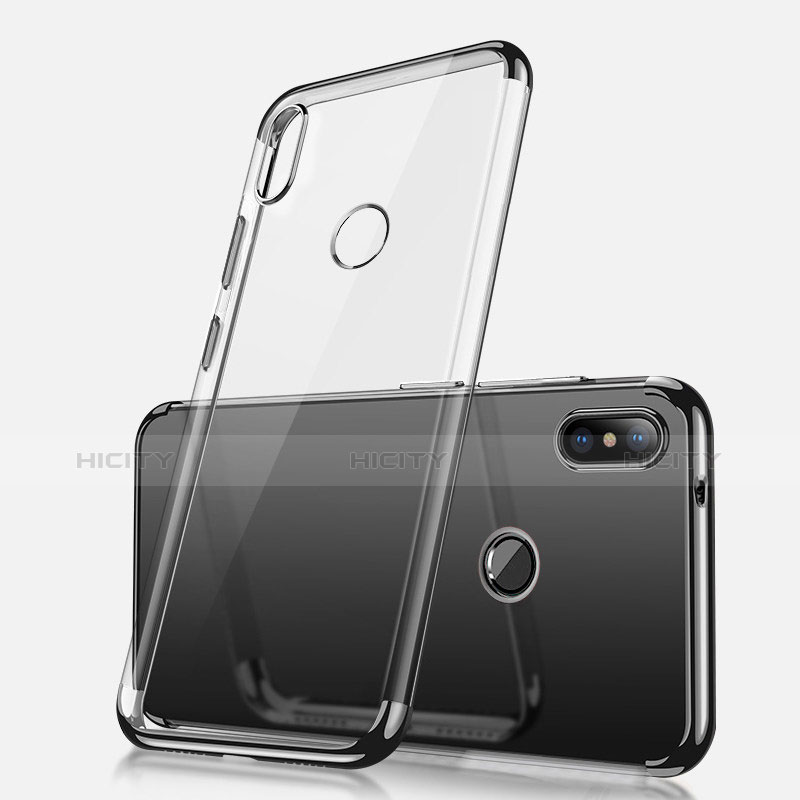 Funda Silicona Ultrafina Carcasa Transparente H02 para Xiaomi Redmi Note 5 Pro Negro
