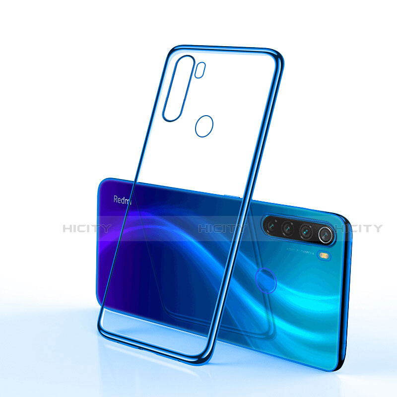 Funda Silicona Ultrafina Carcasa Transparente H02 para Xiaomi Redmi Note 8 (2021) Azul