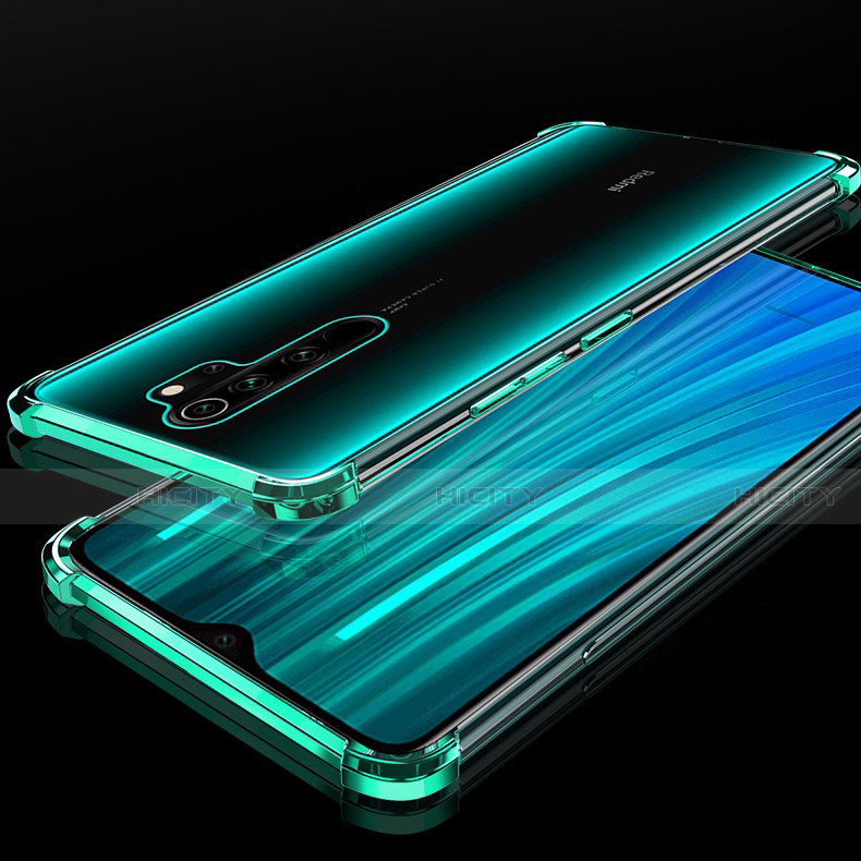 Funda Silicona Ultrafina Carcasa Transparente H02 para Xiaomi Redmi Note 8 Pro Verde