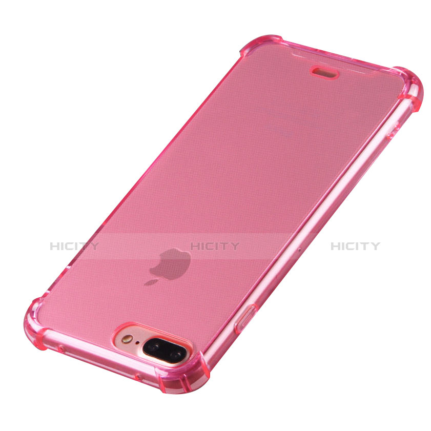 Funda Silicona Ultrafina Carcasa Transparente H03 para Apple iPhone 8 Plus Rosa