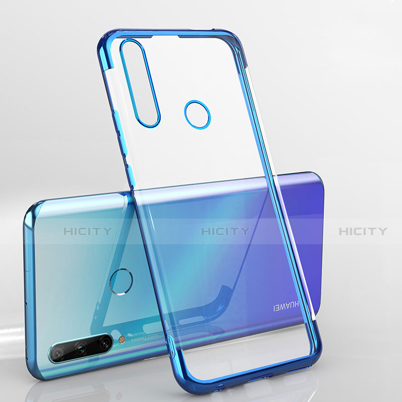 Funda Silicona Ultrafina Carcasa Transparente H03 para Huawei Enjoy 10 Plus Azul