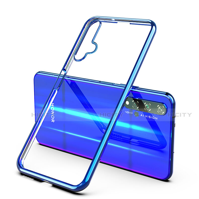 Funda Silicona Ultrafina Carcasa Transparente H03 para Huawei Honor 20 Azul