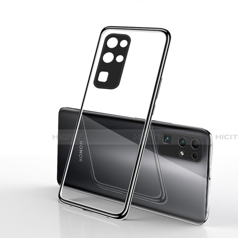 Funda Silicona Ultrafina Carcasa Transparente H03 para Huawei Honor 30 Negro