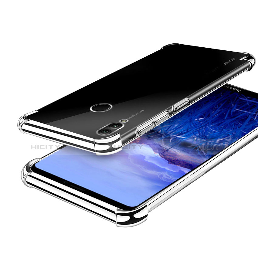 Funda Silicona Ultrafina Carcasa Transparente H03 para Huawei Honor Note 10 Plata