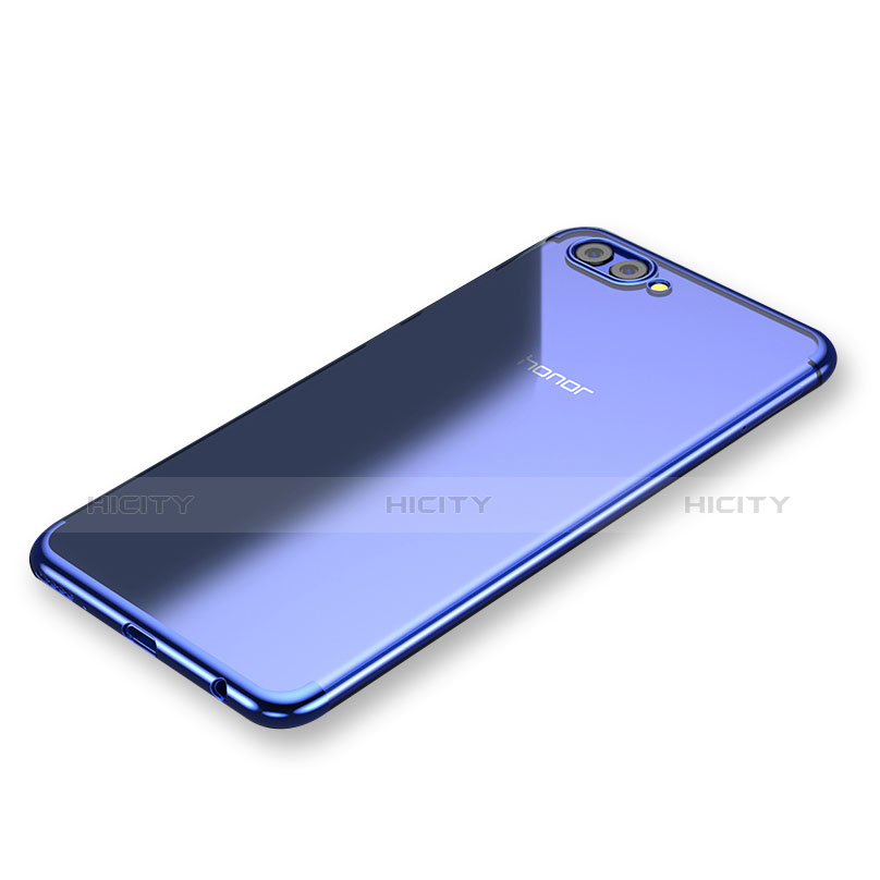 Funda Silicona Ultrafina Carcasa Transparente H03 para Huawei Honor V10 Azul