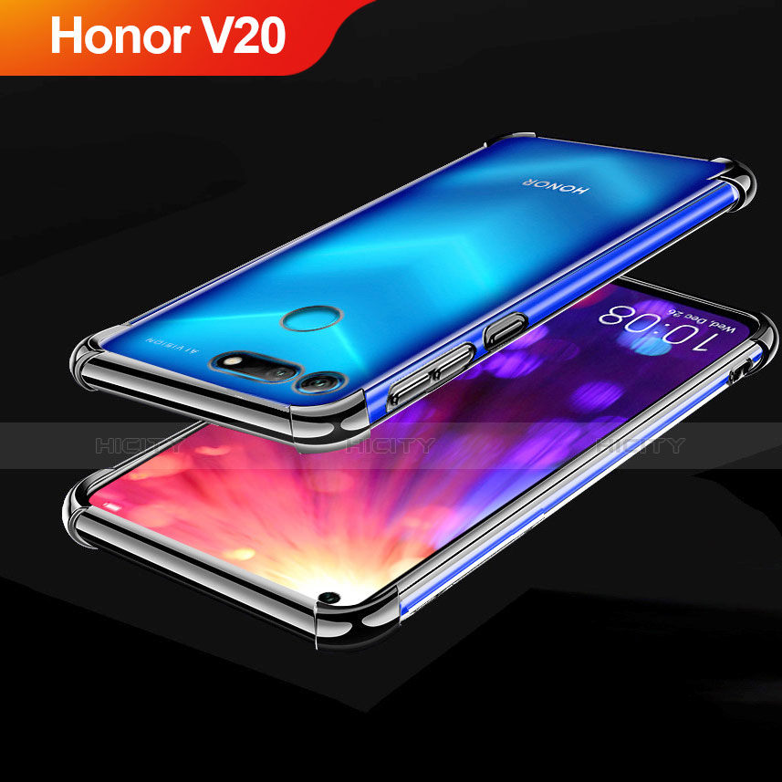 Funda Silicona Ultrafina Carcasa Transparente H03 para Huawei Honor View 20 Negro
