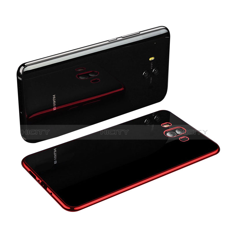Funda Silicona Ultrafina Carcasa Transparente H03 para Huawei Mate 10 Rojo