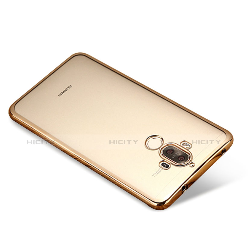 Funda Silicona Ultrafina Carcasa Transparente H03 para Huawei Mate 9 Oro