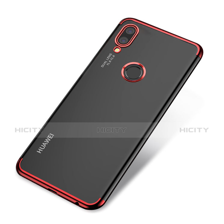 Funda Silicona Ultrafina Carcasa Transparente H03 para Huawei Nova 3e Rojo