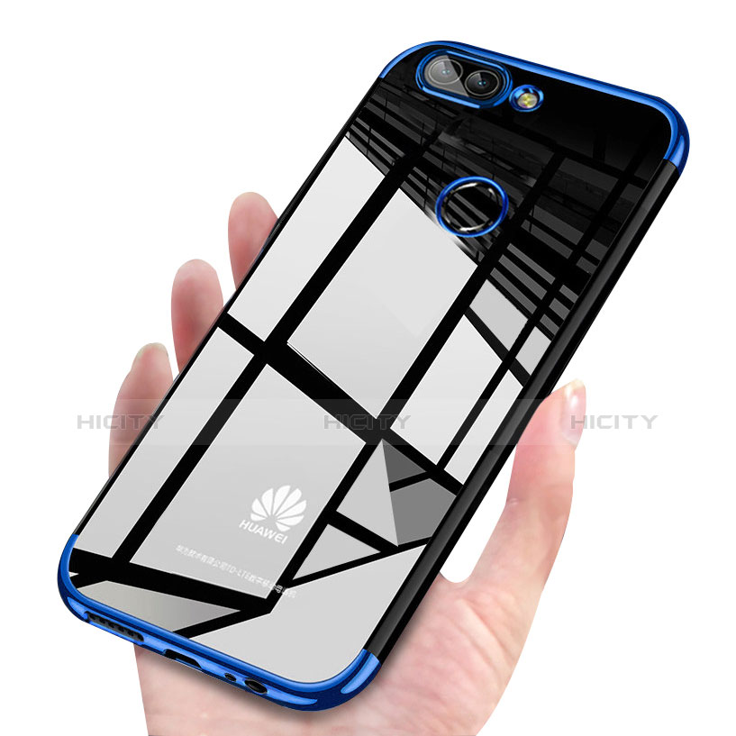 Funda Silicona Ultrafina Carcasa Transparente H03 para Huawei P Smart Azul