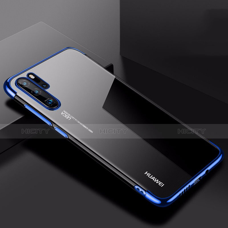 Funda Silicona Ultrafina Carcasa Transparente H03 para Huawei P30 Pro Azul