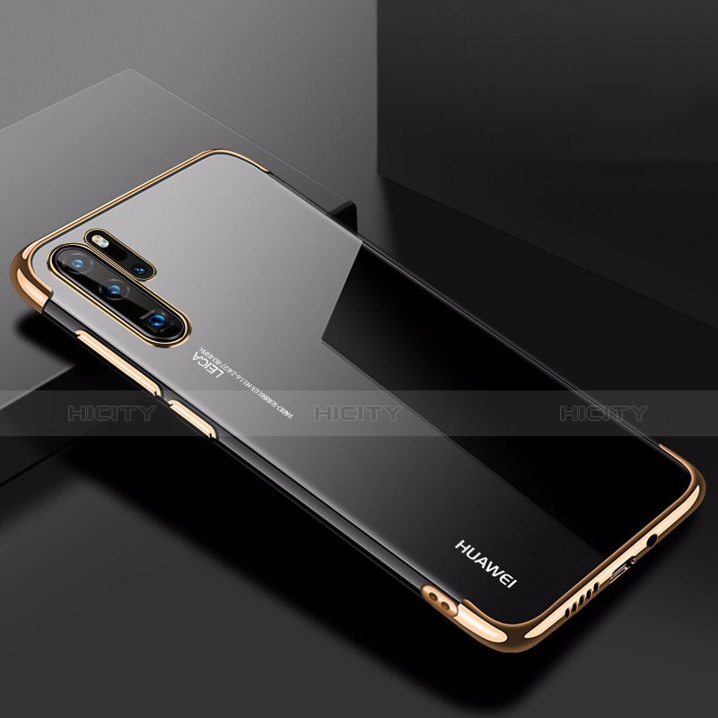 Funda Silicona Ultrafina Carcasa Transparente H03 para Huawei P30 Pro Oro
