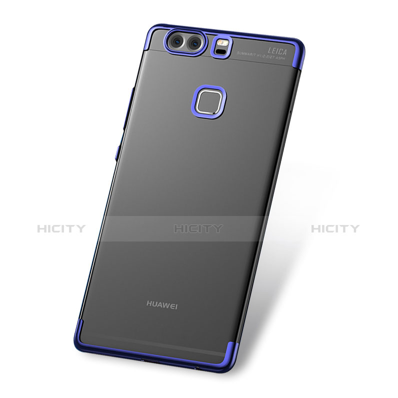 Funda Silicona Ultrafina Carcasa Transparente H03 para Huawei P9 Azul