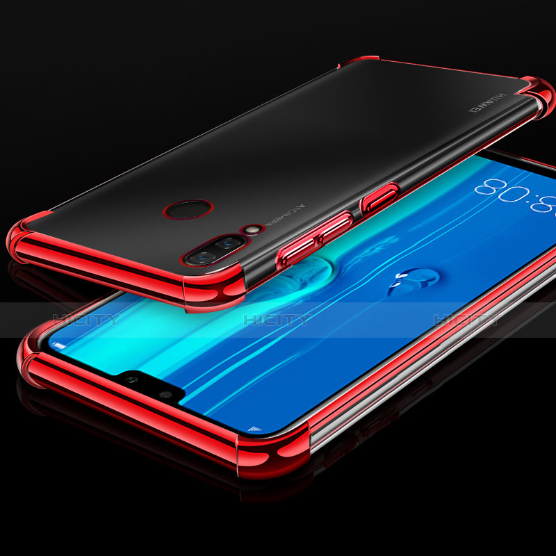 Funda Silicona Ultrafina Carcasa Transparente H03 para Huawei Y9 (2019) Rojo