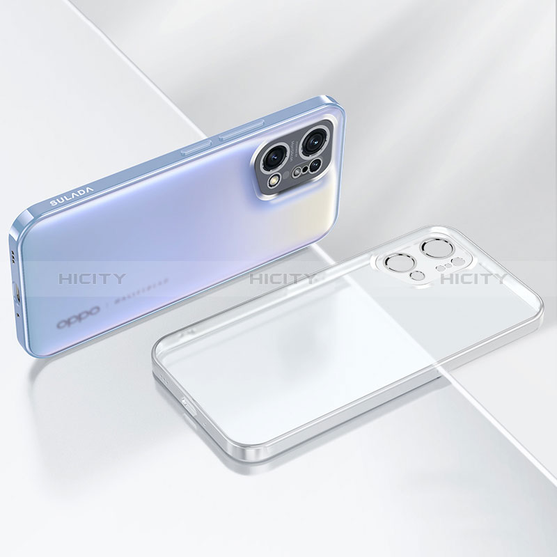 Funda Silicona Ultrafina Carcasa Transparente H03 para Oppo Find X5 5G Claro