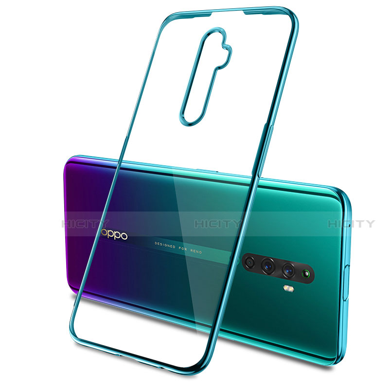 Funda Silicona Ultrafina Carcasa Transparente H03 para Oppo Reno2 Z Verde