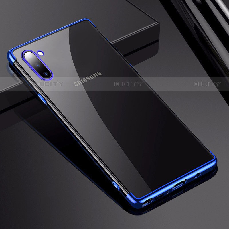 Funda Silicona Ultrafina Carcasa Transparente H03 para Samsung Galaxy Note 10 5G Azul