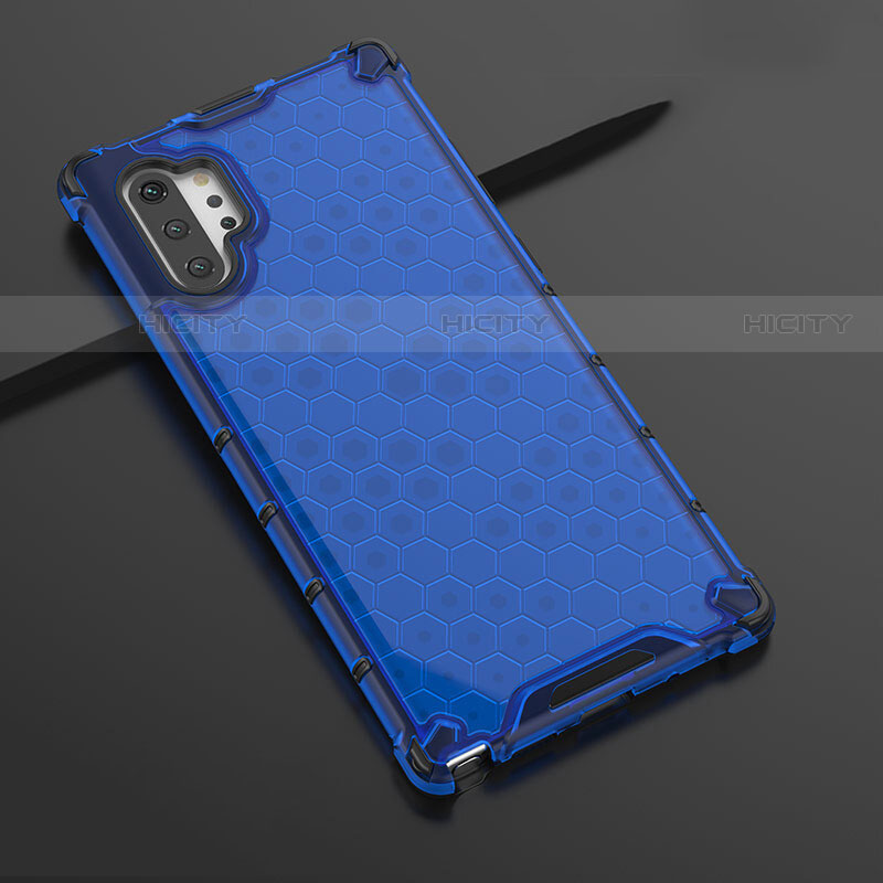 Funda Silicona Ultrafina Carcasa Transparente H03 para Samsung Galaxy Note 10 Plus 5G Azul