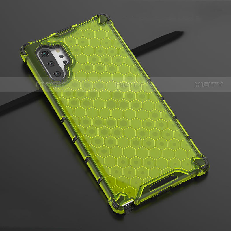 Funda Silicona Ultrafina Carcasa Transparente H03 para Samsung Galaxy Note 10 Plus 5G Verde