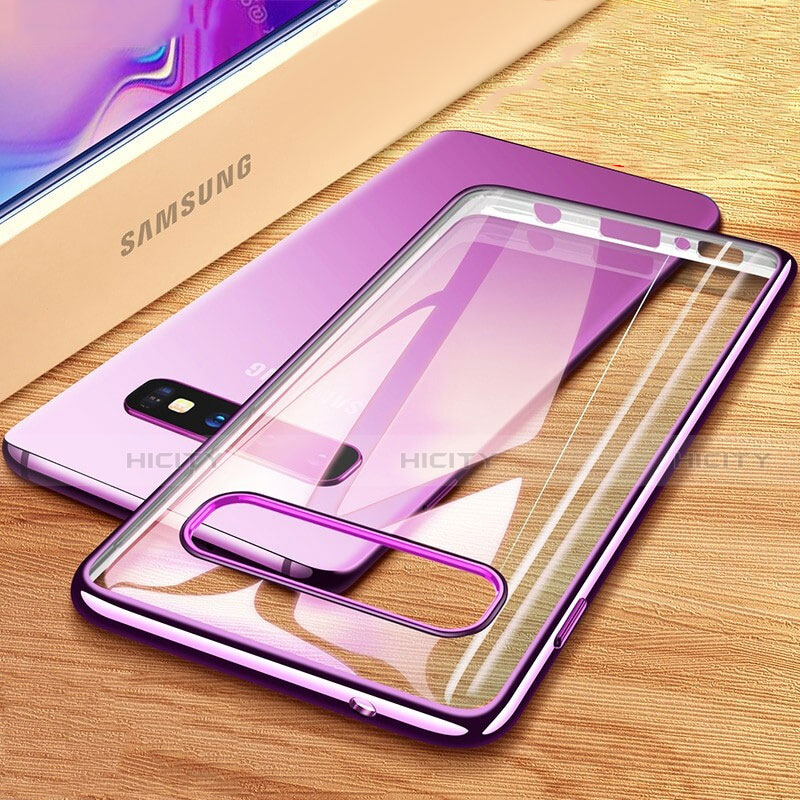 Funda Silicona Ultrafina Carcasa Transparente H03 para Samsung Galaxy S10 5G Morado