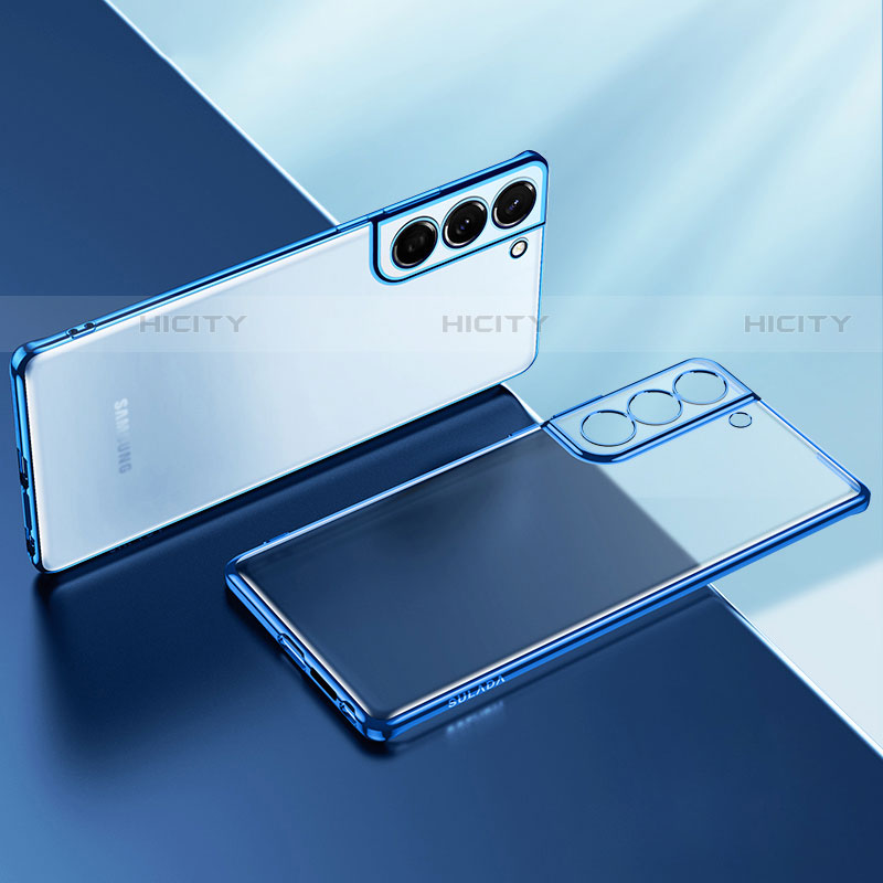 Funda Silicona Ultrafina Carcasa Transparente H03 para Samsung Galaxy S21 FE 5G Azul