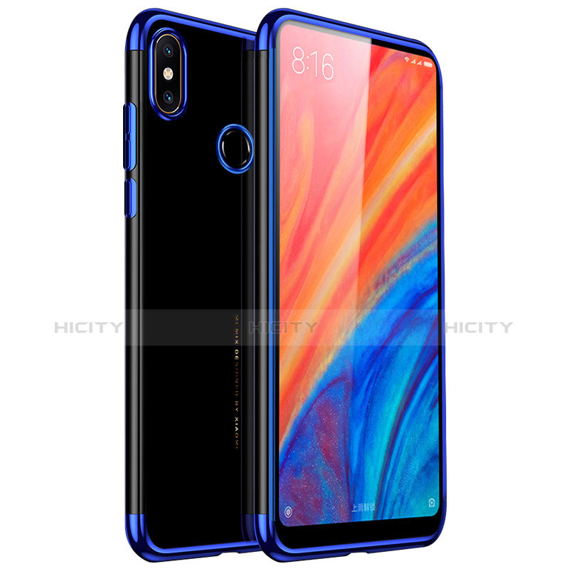 Funda Silicona Ultrafina Carcasa Transparente H03 para Xiaomi Mi Mix 2S Azul