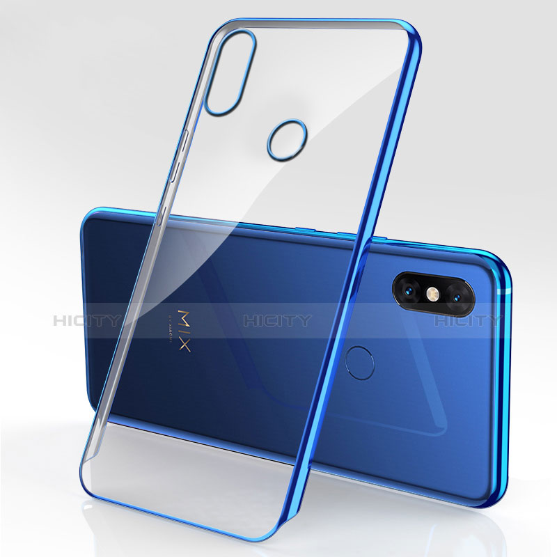 Funda Silicona Ultrafina Carcasa Transparente H03 para Xiaomi Mi Mix 3 Azul