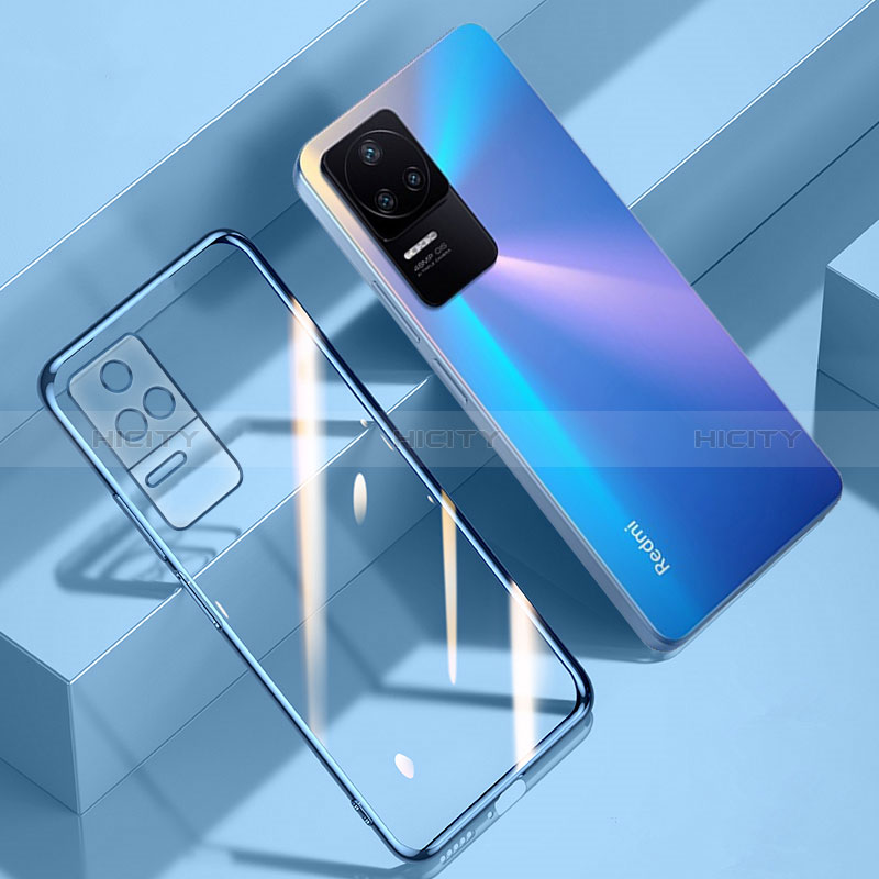 Funda Silicona Ultrafina Carcasa Transparente H03 para Xiaomi Poco F4 5G Azul