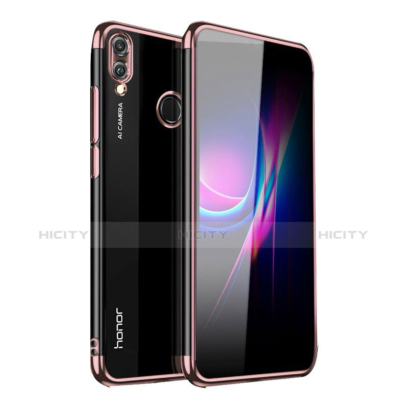 Funda Silicona Ultrafina Carcasa Transparente H04 para Huawei Honor 10 Lite Rosa