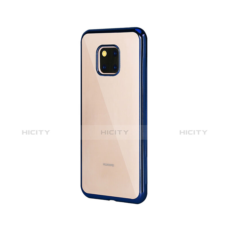 Funda Silicona Ultrafina Carcasa Transparente H04 para Huawei Mate 20 Pro Azul