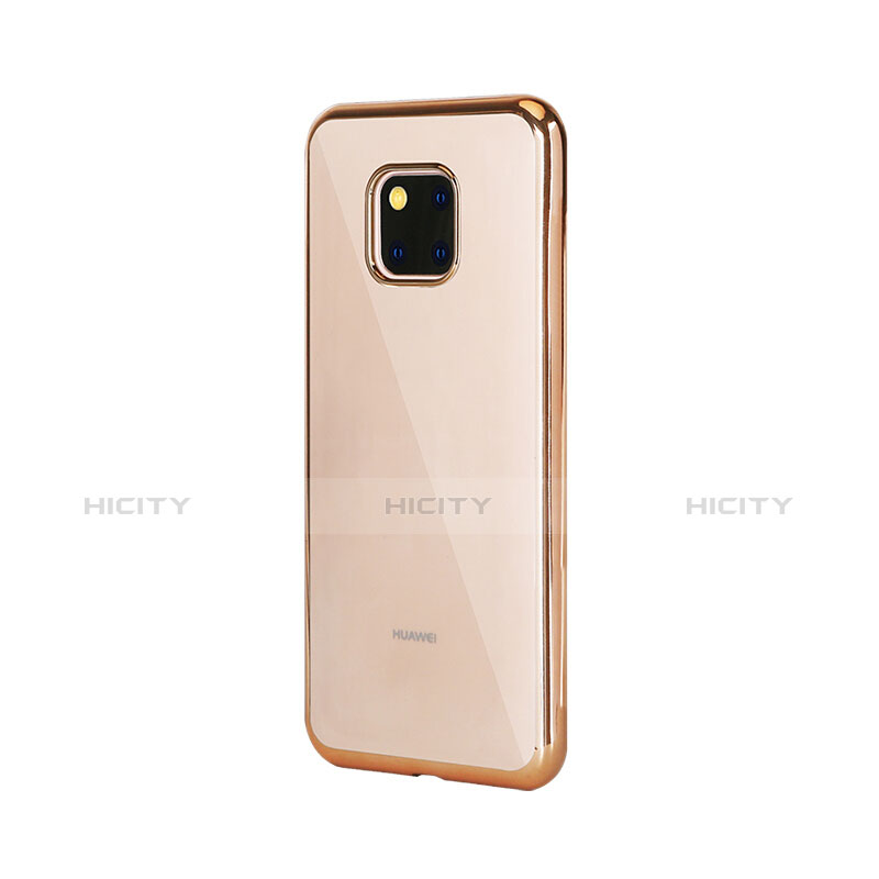 Funda Silicona Ultrafina Carcasa Transparente H04 para Huawei Mate 20 Pro Oro