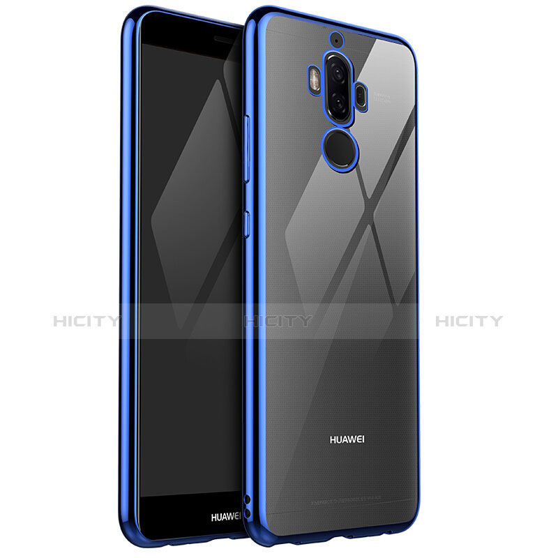 Funda Silicona Ultrafina Carcasa Transparente H04 para Huawei Mate 9 Azul